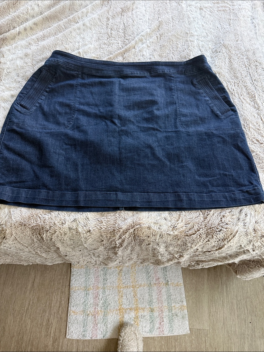 Women’s Dark Blue Denim Skirt loft plus 24
